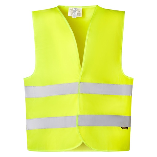 [00024593] CC5063 SIRIO ROLY - Chaleco básico de alta visibilidad (AMARILLO FLUOR, M-L)