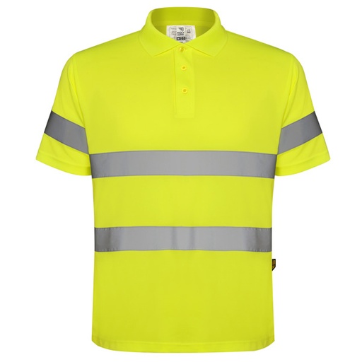 [00026341] HV9302 POLARIS ROLY - Polo manga corta alta visibilidad (AMARILLO FLUOR, S)