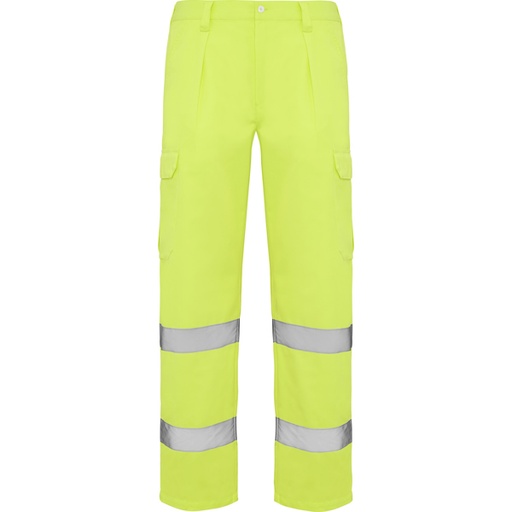 [00026573] HV9309 ALFA ROLY - Pantalón largo multibolsillos de alta visibilidad (AMARILLO FLUOR, 38)