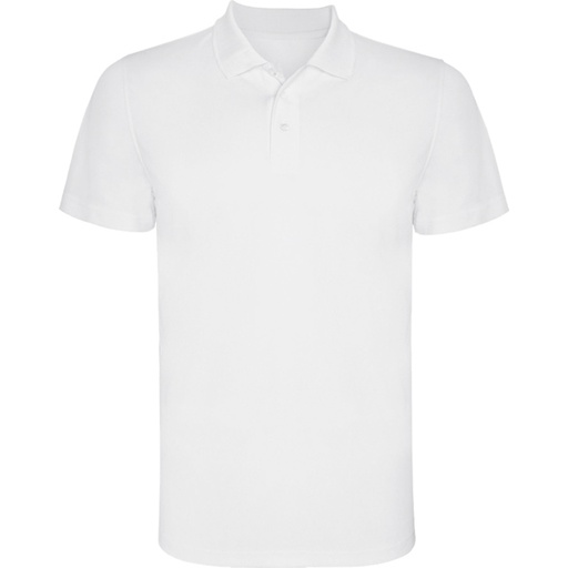 [00029311] PO0404 MONZHA ROLY - Polo técnico manga corta transpirable (BLANCO, 12)