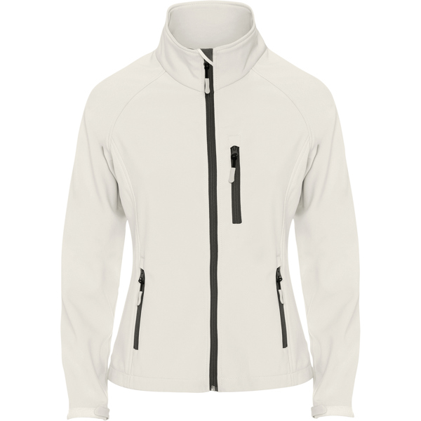 SS6433 ANTARTIDA WOMAN ROLY - Chaqueta softshell de 2 capas con cremallera frontal invertida a contraste