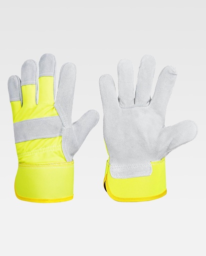 [00161293] G2205 WORKTEAM - Guante (GRIS+AMARILLO A.V.)