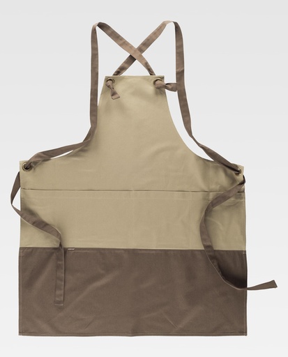 [00164058] M750 WORKTEAM - Delantal (BEIGE+MARRON)