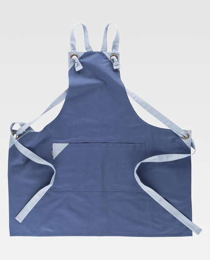 [00164062] M752 WORKTEAM - Delantal (AZUL+CELESTE)