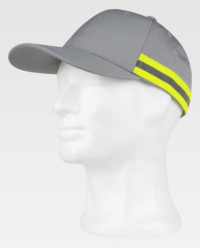 [00169201] WFA909 WORKTEAM - Gorra (GRIS CLARO+AMARILLO A.V.)