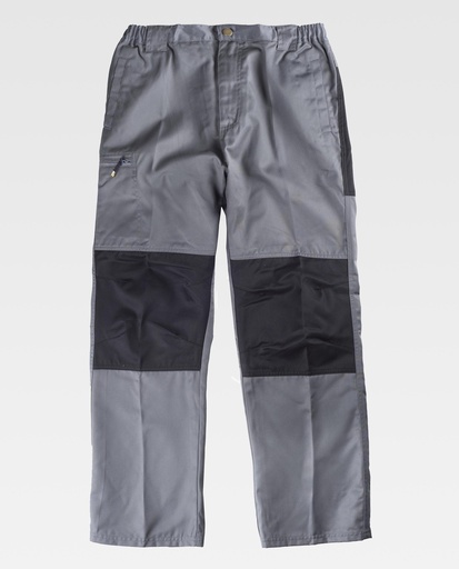 [00036154] B1411 WORKTEAM - Pantalon (GRIS+NEGRO, S)