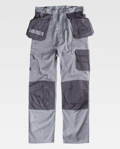 [00036287] B1419 WORKTEAM - Pantalon (GRIS CLARO+GRIS OSCURO, 40)