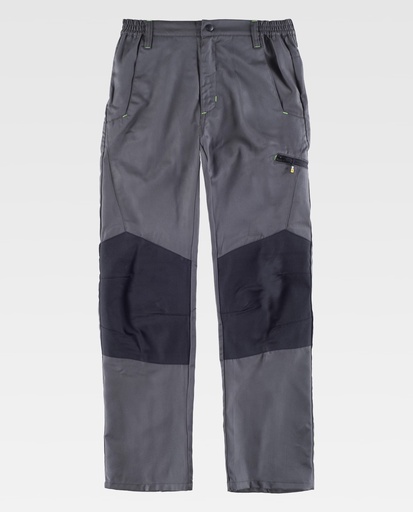 [00036607] B1460 WORKTEAM - Pantalon (GRIS+NEGRO, S)