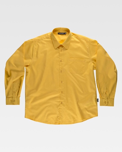 [00157086] B8000 WORKTEAM - Camisa manga larga (AMARILLO, 38)