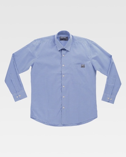 [00038014] B8010 WORKTEAM - Camisa (BLANCO+AZUL, S)