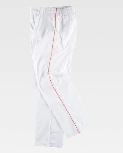 [00039011] B9350 WORKTEAM - Pantalon (BLANCO+NARANJA, S)