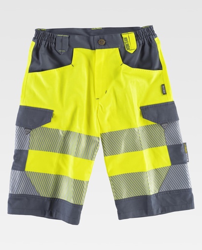 [00039443] C2705 WORKTEAM - Bermuda (AMARILLO A.V. + GRIS OSCURO, S)