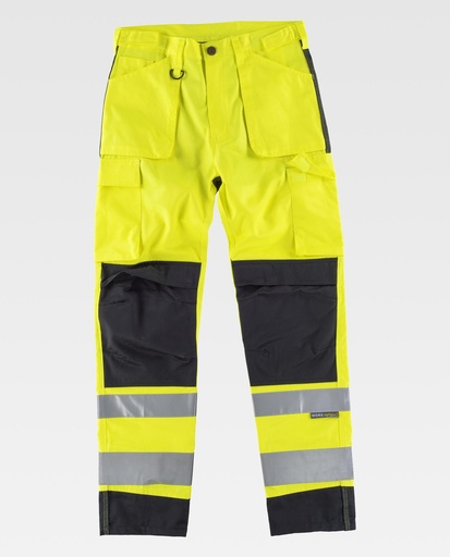 [00039592] C2912 WORKTEAM - Pantalon (AMARILLO A.V.+NEGRO, 40)