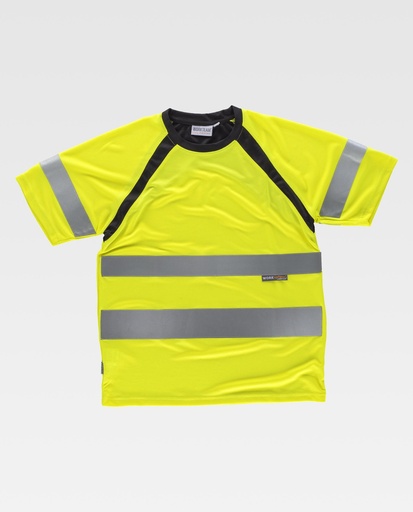 [00039732] C2941 WORKTEAM - Camiseta (AMARILLO A.V.+NEGRO, S)