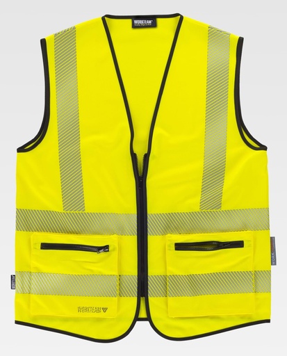 [00040031] C3605 WORKTEAM - Chaleco (AMARILLO A.V., M)