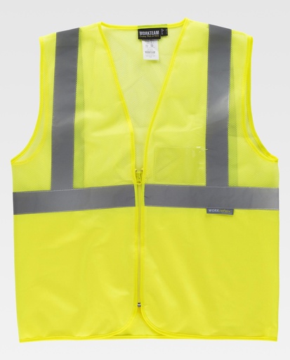 [00040075] C3612 WORKTEAM - Chaleco (AMARILLO A.V., L)