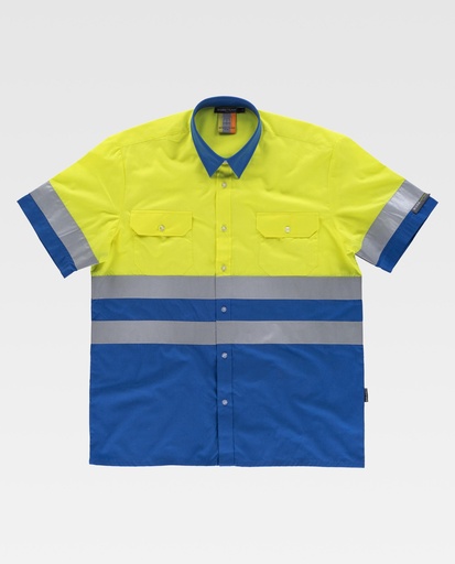 [00040358] C3812 WORKTEAM - Camisa (AZULINA+AMARILLO A.V., 38)