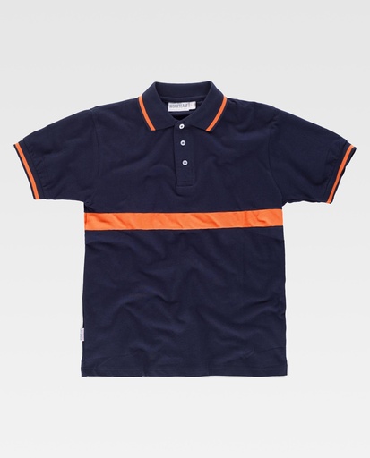 [00040512] C3850 WORKTEAM - Polo (MARINO+NARANJA A.V., S)