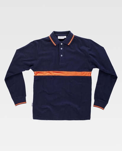[00040524] C3852 WORKTEAM - Polo (MARINO+NARANJA A.V., S)