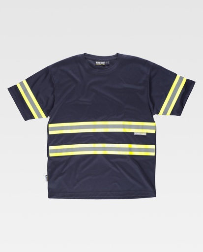 [00040834] C3936 WORKTEAM - Camiseta (MARINO+AMARILLO A.V., S)