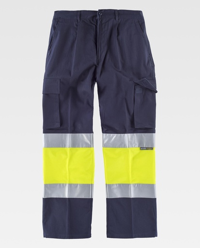 [00041238] C4019 WORKTEAM - Pantalon (MARINO+AMARILLO A.V., 38)