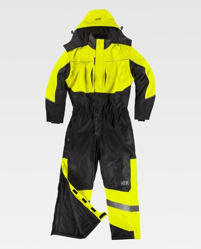 [00041710] C7020 WORKTEAM - Buzo (NEGRO+AMARILLO A.V., M)