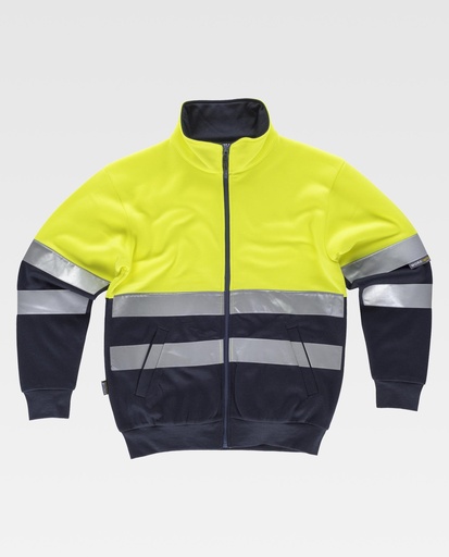 [00041845] C9037 WORKTEAM - Sudadera (AMARILLO A.V.+MARINO, S)
