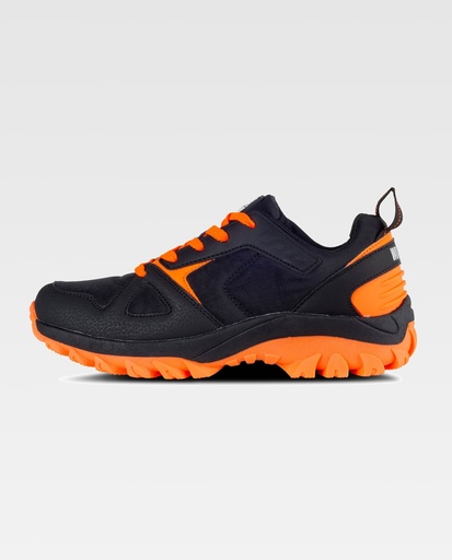 [00043448] P4014 WORKTEAM - Zapatilla (NEGRO+ NARANJA FLÚOR, 36)