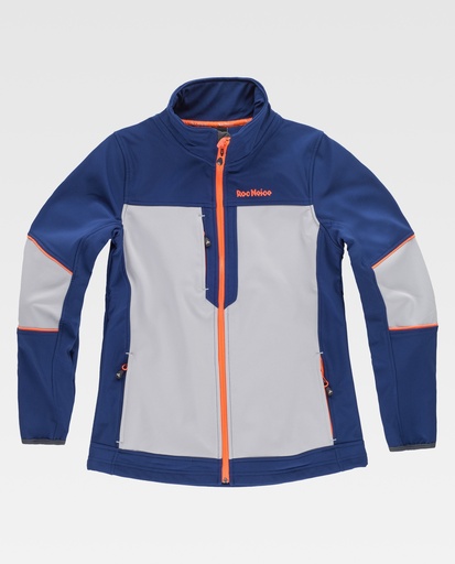 [00043600] RN1010001 WORKTEAM - Softshell (AZULINA+GRIS CLARO, XS)
