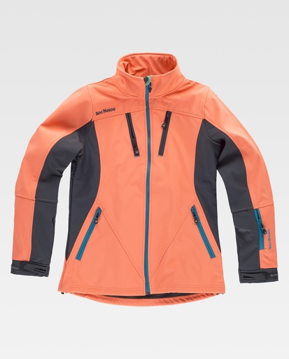 [00043618] RN1010002 WORKTEAM - Softshell (CORAL+GRIS OSCURO, XS)