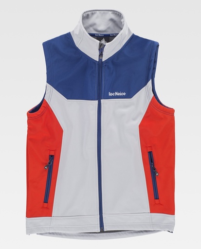 [00043774] RN2020001 WORKTEAM - Chaleco (GRIS CLARO+AZULINA+ROJO, S)