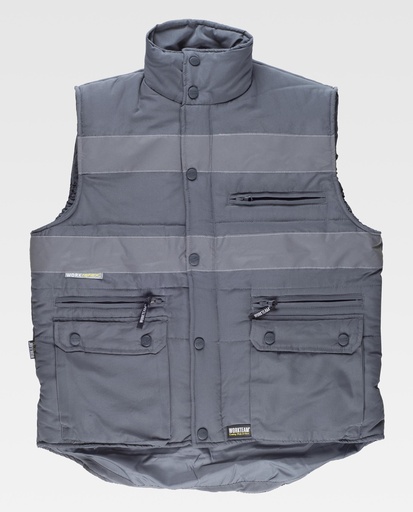 [00044022] S3207 WORKTEAM - Chaleco (GRIS, M)