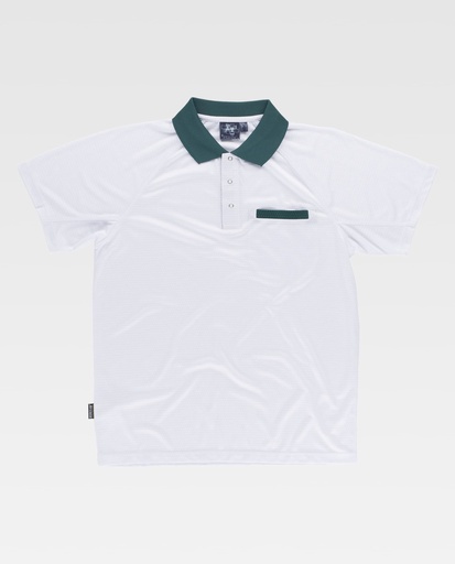 [00044803] S6530 WORKTEAM - Polo (BLANCO+VERDE, S)