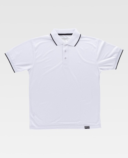[00044839] S6540 WORKTEAM - Polo (BLANCO+NEGRO, XS)