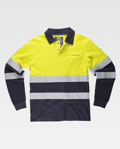 [00044881] S6591 WORKTEAM - Polo ignífugo y antiestático de alta visibilidad (S)