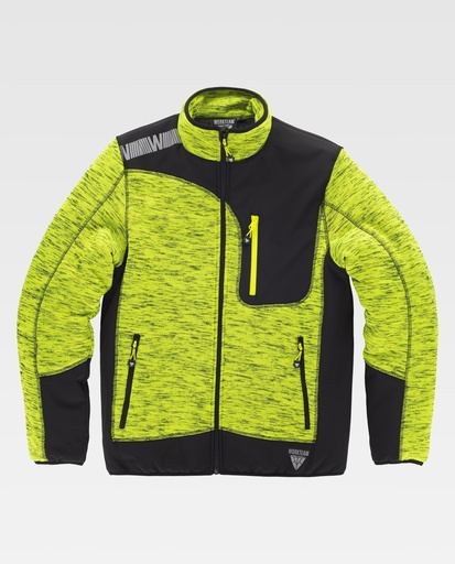 [00046001] S9465 WORKTEAM - Chaqueta (AMARILLO A.V.+NEGRO, S)