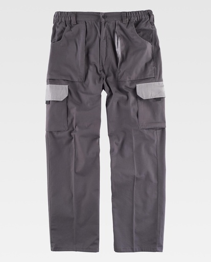 [00046684] WF1560 WORKTEAM - Pantalon (GRIS+GRIS, 40)