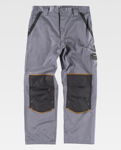 [00169135] WF1903 WORKTEAM - Pantalon (GRIS+NEGRO, 42)