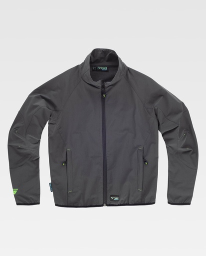 [00047359] WF3230 WORKTEAM - Chaqueta (GRIS+VERDE FLÚOR, S)