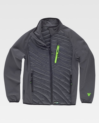 [00047377] WF3245 WORKTEAM - Chaqueta (GRIS+VERDE FLÚOR, S)