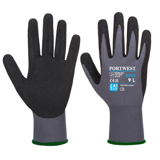 [00050893] AP62 PORTWEST - DERMIFLEX AQUA - Guante de nitrilo repelente al agua y aceites (S)
