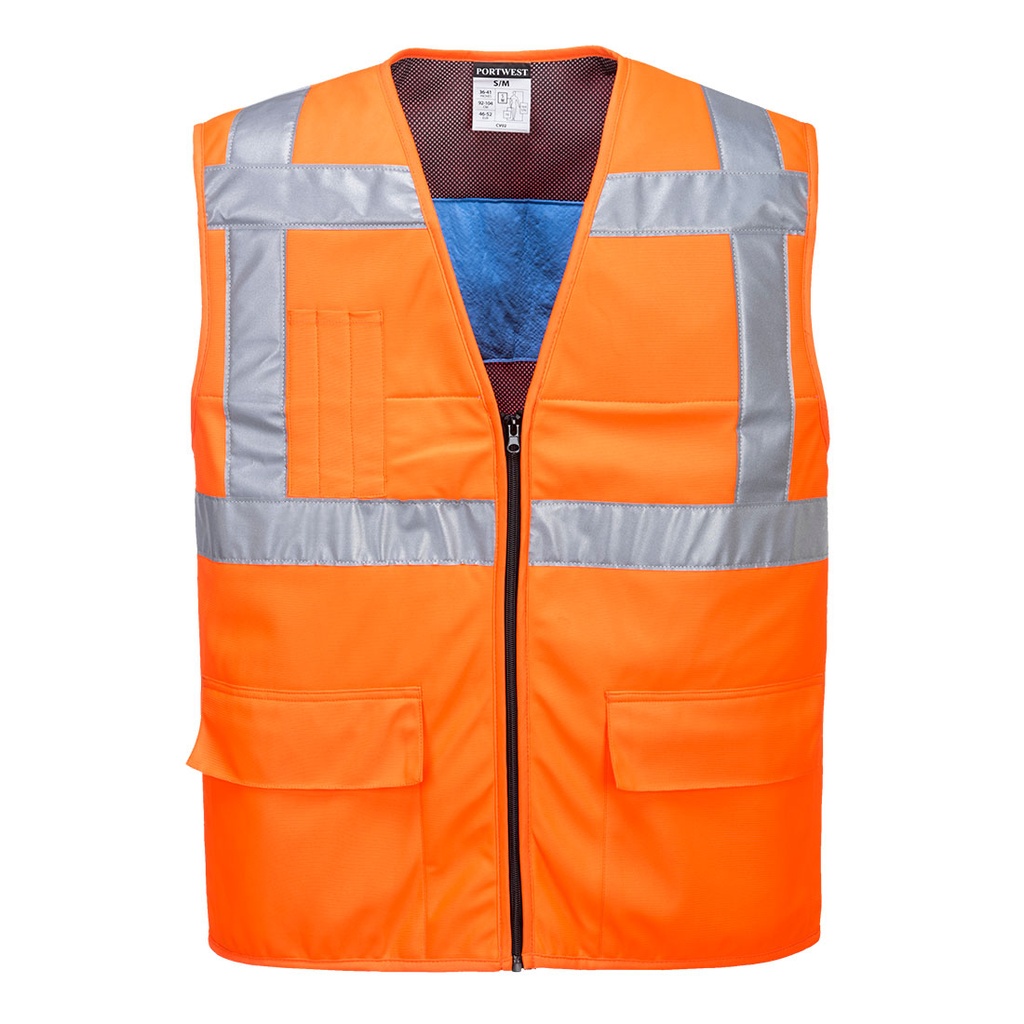 CV02 PORTWEST - Chaleco refrescante de alta visibilidad