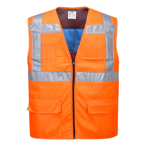 [00055342] CV02 PORTWEST - Chaleco refrescante de alta visibilidad (AMARILLO, XX/3X)