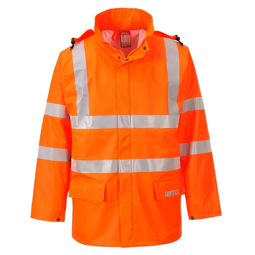 [00060398] FR41 PORTWEST - Chubasquero alta visibilidad Sealtex Flame (AMARILLO, XS)