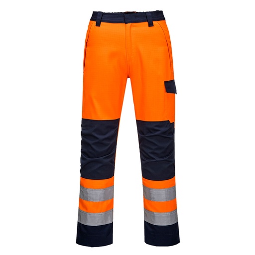 [00064087] MV36 PORTWEST - Pantalón Modaflame RIS naranja/marino (S)