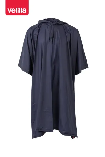 [4718] 187 VELILLA - Poncho de lluvia con capucha (AZUL MARINO)