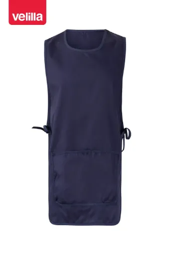 [5512] 254201 VELILLA - Delantal casulla reversible Industria Alimentaria (AZUL MARINO)