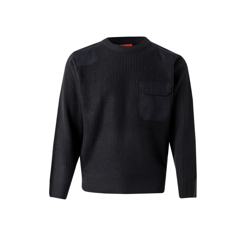 100 VELILLA - Jersey punto grueso con cuello redondo