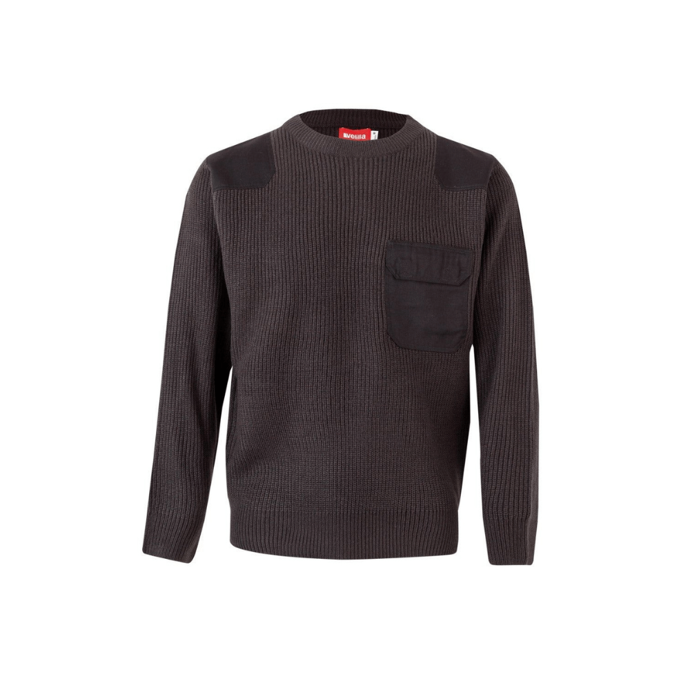 100 VELILLA - Jersey punto grueso con cuello redondo