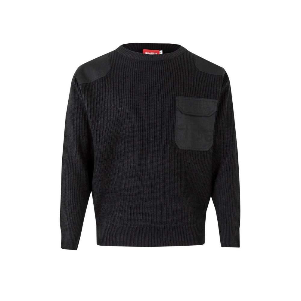 100 VELILLA - Jersey punto grueso con cuello redondo